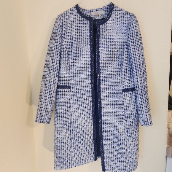 Tahari Bouclé Topper Jacket & Sheath Dress - Picture 9 of 15